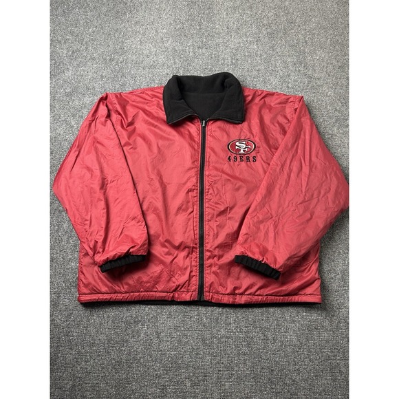 Mens NFL San Francisco 49ers Pro Player Reversible Jacket 90s Size XL